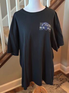 New Orleans Police Black Short Sleeve Tee - B1028